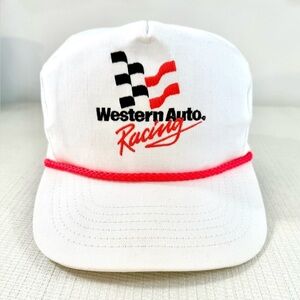 Vintage Western Auto Racing Snap Back Hat